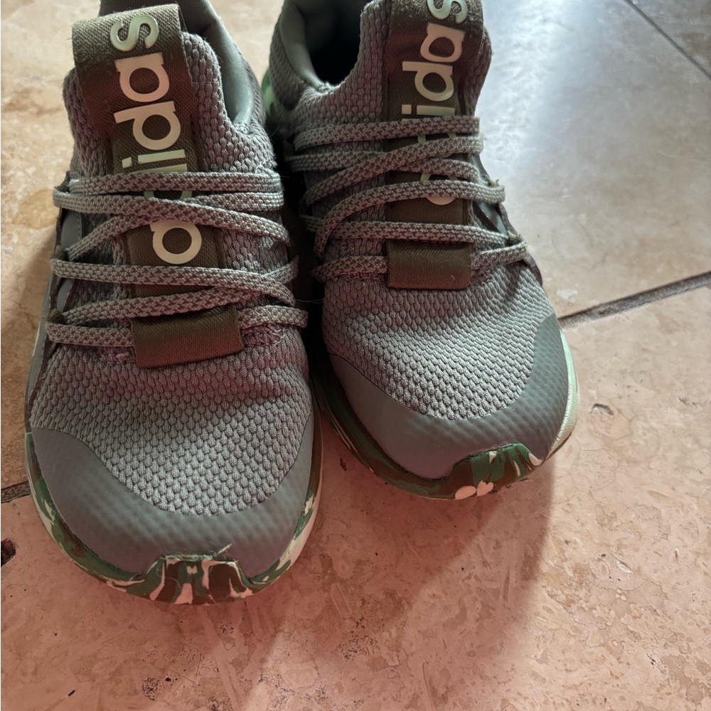 Adidas Kids Olive Green Sneakers